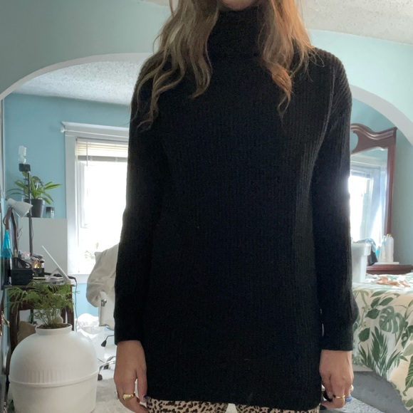 Black Turtle Neck Sweater - Picture 3 of 7